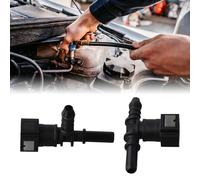 7.89 mm ID6 F+T Fuel Line Connector for Heater, Compatible with for Opel Vivaro, for Renault Trafic, Quick Release, Black (2-Pack)