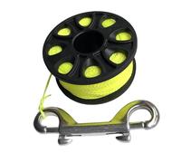 7.8cm Underwater Diving Reel, 30 Meter Nylon Line, Lightweight, Professional, for Photography, Double Steel Hook Accessories, Fluorescent Yellow