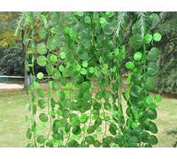 7.8ft Fake Hanging Artificial Flower Leaves Round crabapple Shape Leaves Garland Home Garden Wall Decoration