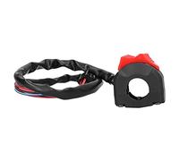 7/8in Handlebar Switch, Motorcycle Start Stop Button Controller, Universal 22mm Handlebar Kill Switch with Overload Protection for Most Motorcycles