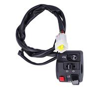 7/8in Motorcycle Handlebar Switch, Universal Handlebar Light Controller with Horn Button and Turn Signal, 9 - Pin Plug and Play Fog Lamp Headlight Switch for Most