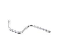 7/8inch 22mm Motorcycle High Handlebar Universal Classic Handlebars Raised By 135mm For Retro Scooter Motor Vintage Frame Protection Bars(22mm silver)