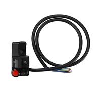 7/8inch Motorcycle Handlebar, 22mm Left Aluminum Alloy Handlebar Switch Turn Signal Blinker Push Button with Horn Beam