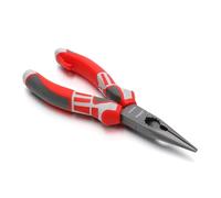 7/8inch Needle Nose Pliers Paper Clamp Heavy Duty Steel Large Soft Grip Wire Cutter Long Trimming Cutting Long Needle