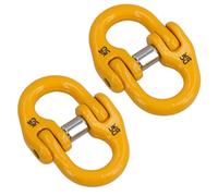 7-8mm Towing Lifting Component Connector Safety Tow Chain 2.0 Ton WLL 2pc