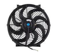 7 9 10 12 14 16 Inch Universal 12V 80W Electronic Radiator Cooling Fans Push Pull Blade Electric Cool Mounting Kit Car Engine Cooling Fan(Blades A-9inch-10 blades)