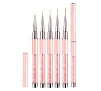 7/9/11/13/15mm Nail Art Liner Brushes Fine Thin Long Set with Lid LEA-SHALL