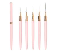 7/9/11/15/25mm Nail Art Liner Brushes Fine Thin Long Set with Lid LEA-SHALL