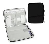 7.9-11 Inch Protective Case Tablet Bag, Slim Portable Tablet Bag for 11 Inch iPad A16, Air M3 M2, Pro M4, 10.9 Inch iPad, Galaxy Tab A9+, Accessory Compartment, Black, 1 Piece