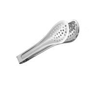 7"/9"/12" Stainless Steel Kitchen Serving Tongs with Mesh Holes, Heavy Duty Cooking Tongs for Vegetable, Salads, BBQ, Toast Bread, Pastry, Sandwich