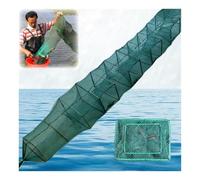 7.9-52.5' Length Portable Folding Polyethylene Fishing Net, Hand-Thrown Cage Shrimp/Crab Bait Trap for Fishing Lovers(Length5.0m/16.4')