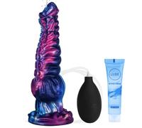 7.9 Inch Monster Squirting Silicone Tapered Tentacle Dildo, Fantasy Horse Dildos with Big Knot,Anal G spot Dildo Ejaculating Sex Toys with Strong Suction Cup Adult Toy for Women Men Couples