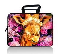 7-9 inch Tablet Sleeve, Evecase 7~9 inch Tablet Ultra-Portable,Neoprene Zipper Carrying Sleeve Case Bag Compatible with 7"8"8.5" 8.9"9" Apple iPad Mini, Samsung Galaxy Tab,Google, Acer (Cute Giraffe)