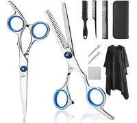 7/9 PCS Barber Scissors Set - Professional Hairdressing Scissors with Tail Comb and Hair Keratin Tools - 1648
