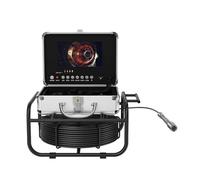 7/9" Screen 17/23mm Tube Lens Sewer Pipe Inspection Camera 512HZ Pipe Locator Auto Self Leveling DVR Video Endoscope Camera Easy To Use(30M,7IN DVR 23MM)
