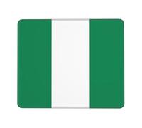 7.9 x 9.5 in Square Mouse Pad - Non-Slip Rubber Base Mouse Mat Flag of Nigeria Print Computer Mousepad,for Office and Home Desk