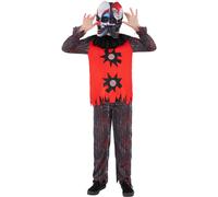 (7-9 Years, Black/Red) Smiffys Childrens/Kids Chuckles The Clown Costume
