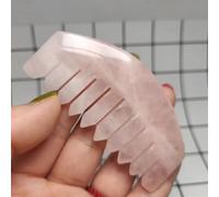 7-9cm Natural Powder Crystal Comb Crystal Hand Polished Reiki Combs home decor