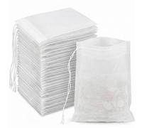 7 * 9cm Pack of 30 Pcs Spice Bags for Cooking, White Fine Mesh Bag Design- Convenient Size -Reusable Empty Drawstring Muslin Bags for Straining Soup Tea Spice Coffee (7 * 9cm)