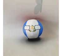 7.9In,3.9In,Country Ball, Ecuador, France, Spain, Canada, Congo, Plush Toys, Country Balls(Guatemala,3.7in)