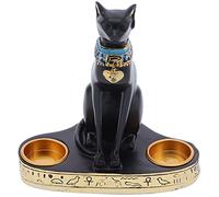 7.9In Egyptian Bastet Cat Goddess Statue for Home Desktop, Office, Bar