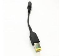 7.9mm Round to Square End Adapter Pigtail Power Converter Cable Compatible with For Edge For X1 Carbon Yoga 13 Laptop Notebook PC, 15cm Black