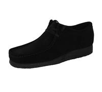 (7 (Adults')) Clarks Originals Wallabee Men's Black Suede Shoes