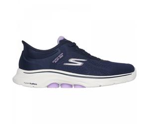 (7 (Adults')) GO WALK 7 - Valin | Navy/Lavender | Womens Slip Ins Trainers