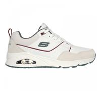(7 (Adults')) Uno - Retro One | White/Grey | Mens Lace Up Trainers