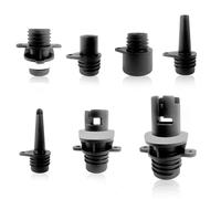 7 Air Valve Nozzles Electric, Sup Pump Adapter Kit, Inflatable Boat Sup Pump Air Hose, Sup Air Pump Accessories Replacement Parts for Inflatable Stand Up Paddle Board Inflatable Boats Tent Pool