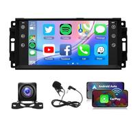 7 Android 13 Car Radio Stereo for Jeep Wrangler 2007-2017 Jeep Liberty 2008-2011 Dodge Nitro 2007-2012 Epica 2006-2011 with Carplay & Android Auto Bluetooth FM WiFi SWC GPS Navigation AHD Camera