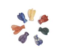 7 Angels Chakra Set with Chakra Grounding Bracelet Crystal Reiki Feng Shui Energy Wellness Meditation Peace Health Wealth Men Woman Gift crystal stone (Color : Multi-colored, Size : 1.50 Inch)