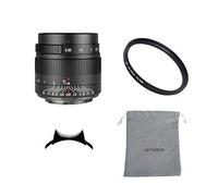 7 Artisans 35mm F0.95 Large Aperture APS-C Manual Focus Portrait Lens for Canon EOS M Mount Camera Black