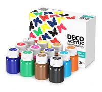 7 Artists Acrylic Paint Set - 12x20 ml Acrylic Paints for Rock, Paper & Ceramic Craft Projects