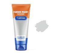 7 Artists Acrylic Silver Fabric Paint 60 ml - Permanent Textile Paint for Clothes & Textiles - Non-Toxic, Easy to Wash Hands