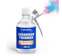 7 Artists Airbrush Thinner Fluid 250 ml - Air Brush Paint Thinners for Acrylics, Model Paint | Retarder Medium for Airbrush Kit and Spray Gun Use | Airbrushes Acrylic Mediums for Art, Cleaning
