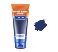 7 Artists Blue Fabric Paint 60 ml - Permanent Textile Paint for Clothes, Shoes & Denim | Water Based Jeans, Leather & Sneaker Paints | Washable Non-Toxic Fabric Dye for Cotton & Synthetic Fabrics