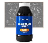 7 Artists Chalkboard Paint Black 1L - Matte Blackboard Paint Water-Based for Creating Chalk Surfaces | Durable Chalk Boardpaint for Walls, MDF, Canvas, Gipsokarton - Indoor or Outdoor Use