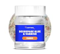 7 Artists Decoupage Glue 230 ml Fabric - Water Based Decoupage Glue and Varnish, Sealer