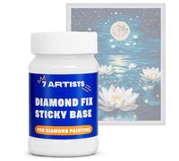 7 Artists Diamond Art Glue 100 ml - Clear Liquid Diamond Painting Glue for Dimond Art for Adults | Sticky Base for Dimond Gem Painting Small and Large Accessories