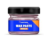 7 Artists Gilding Wax Gold Rose Metallic for Crafting 20 ml - Antiquing Guilding Golden Pink Wax Paste for Furniture, Wood, Canvas