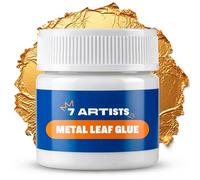 7 Artists Gold Leaf Adhesive 50 ml - Gilding Glue for Foil Leaf & Flakes | Gilding Adhesive for Metallic Leaf Sheets on Wood, Ceramic, Canvas, Furniture and Frames | Dries Clear For Restoration