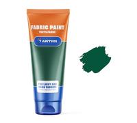 7 Artists Green Fabric Paint 60 ml - Permanent Textile Paint for Clothes, Shoes & Denim | Water Based Jeans, Leather & Sneaker Paints | Washable Non-Toxic Fabric Dye for Cotton & Synthetic Fabrics