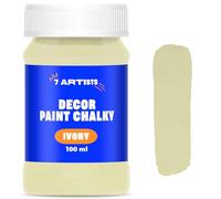 7 Artists Ivory Chalk Paint 100 ml | Chalky Paint for Wooden Furniture & Crafts