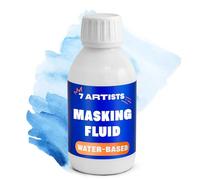 7 Artists Masking Fluid Gel 125 ml - for Watercolour Painting | Liquid Masking Fluid with Peel-Off Film for Precise Art Masking, Drawing Gum, Stencil and Glazing Techniques on Paper or Canvas