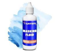 7 Artists Masking Fluid Gel 80 ml - for Watercolour Painting | Liquid Masking Fluid with Peel-Off Film for Precise Art Masking, Drawing Gum, Stencil and Glazing Techniques on Paper or Canvas
