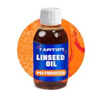 7 Artists Premium Polymerized Linseed Oil for Oil Paint 125 ml | Linseed Paint Medium, Thinner