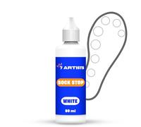 7 Artists Sock Stop Paint 80 ml - Fabric Paint White for Anti Slip Dots Socks | Sockstop Grip Paint | Sock Stop Non Slip Liquid for Dance Socks, Rubber Socks, Pet Socks, Non Slip Trainer Socks
