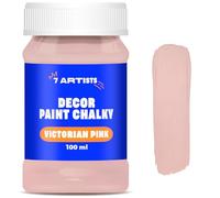 7 Artists Victorian Pink Chalk Paint 100 ml | Chalky Furniture Paint for Wooden Furniture | Chalk Paint for Crafts