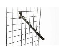 7 Ball Chrome Slopping Arm Gridwall Mesh Wall Retail Shop Display Panel (Pack of 5)